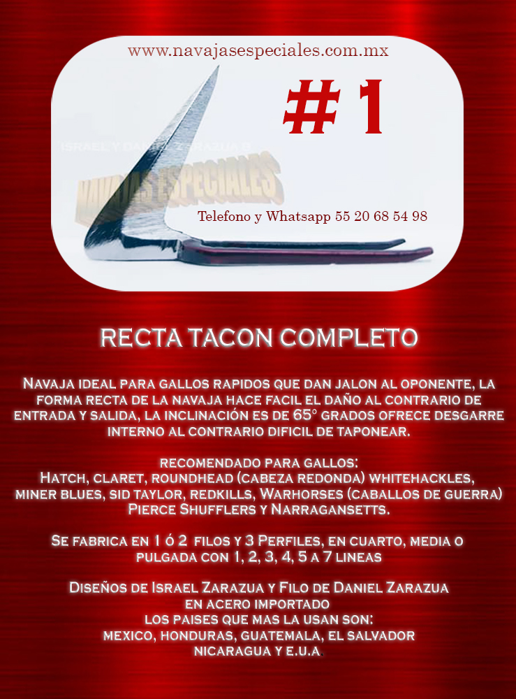 Recta tacon completo