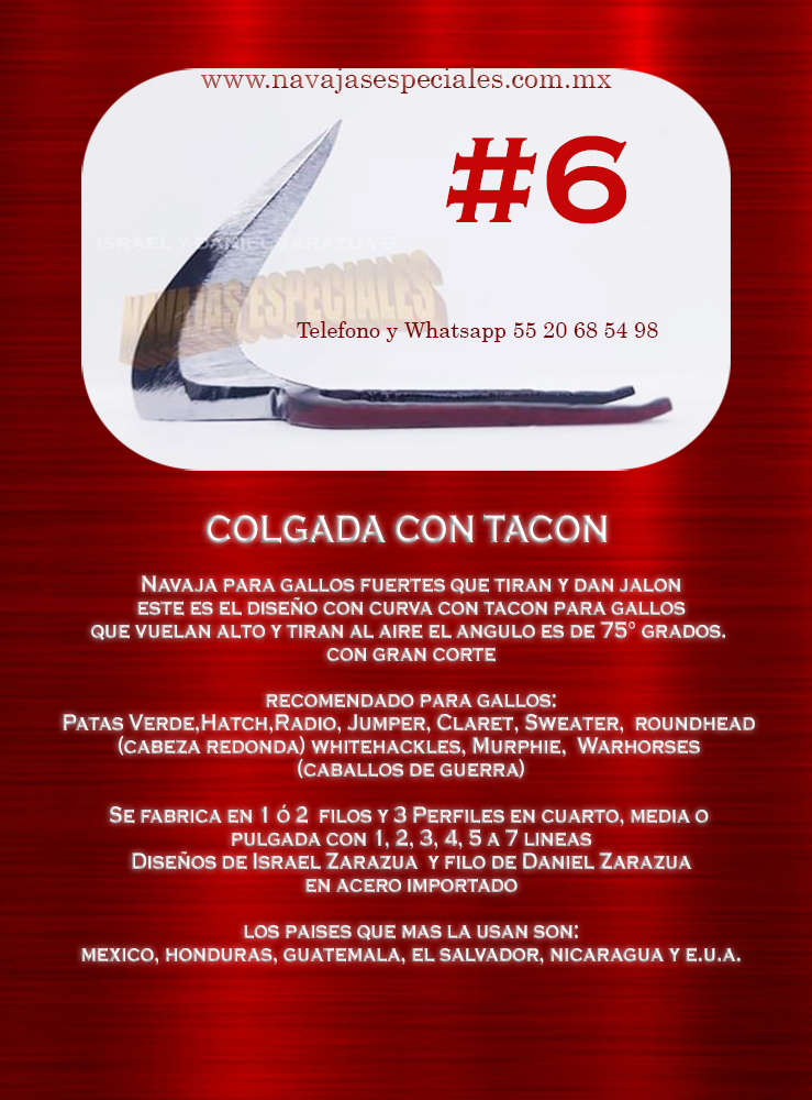Colgada con tacon